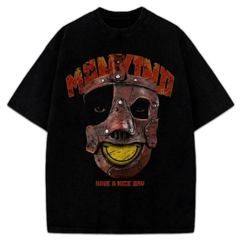 Mankind Mick Foley Have a Nice Day Wrestling Legend Graphic T-Shirt
